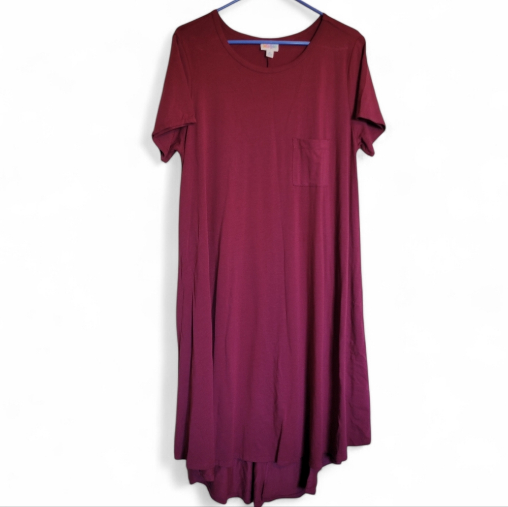 Maroon LulaRoe Carly sz XL